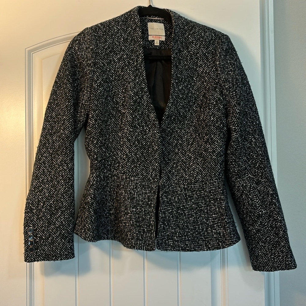 “Scandal” Black Peplum Jacket